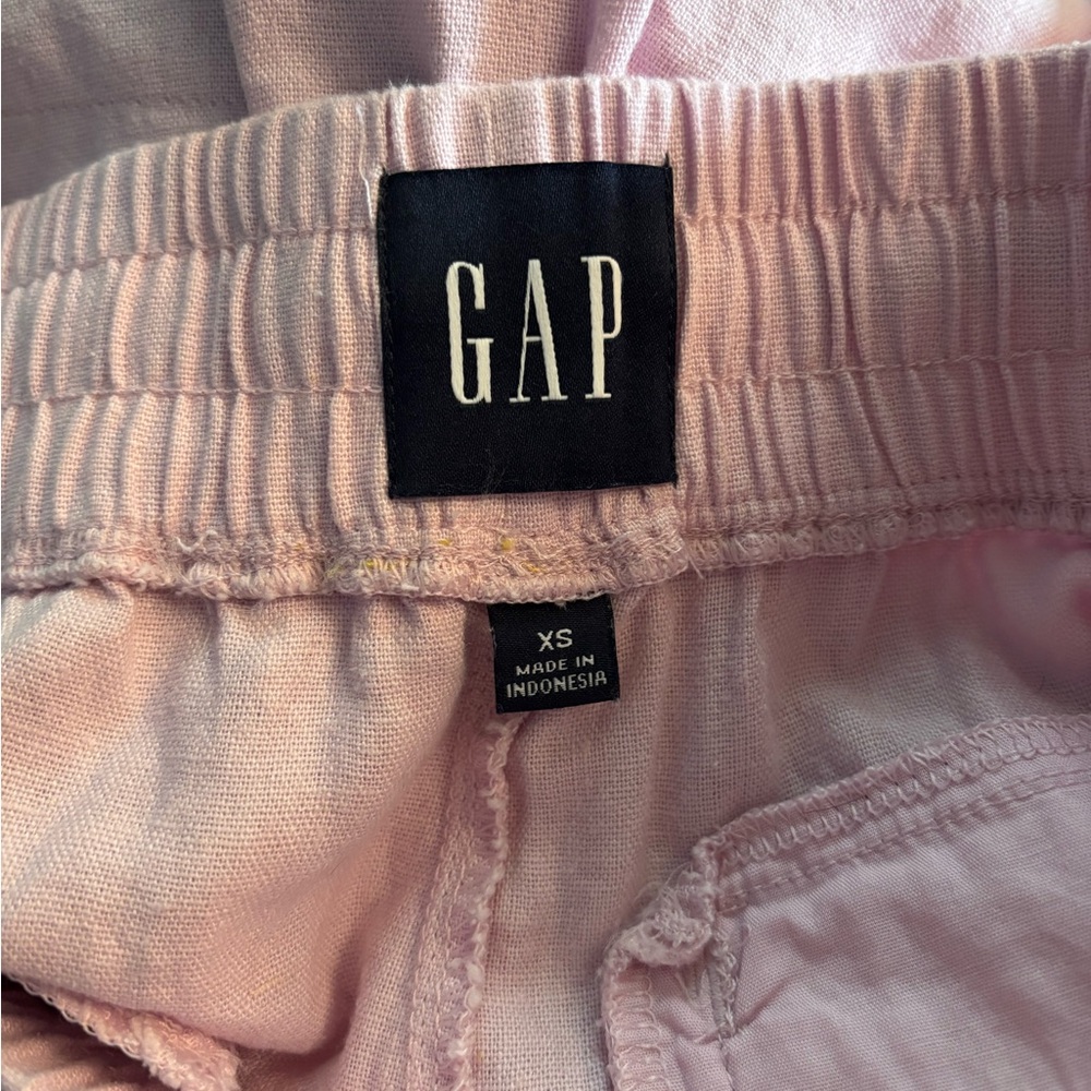 GAP Light Pink Women's Linen Shorts - Picture 2 of 4